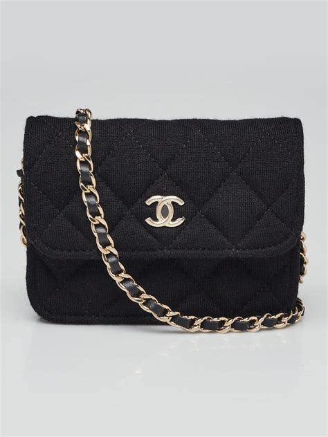 chanel black quilted jersey fabric mini vip bag|chanel silver flap bag.